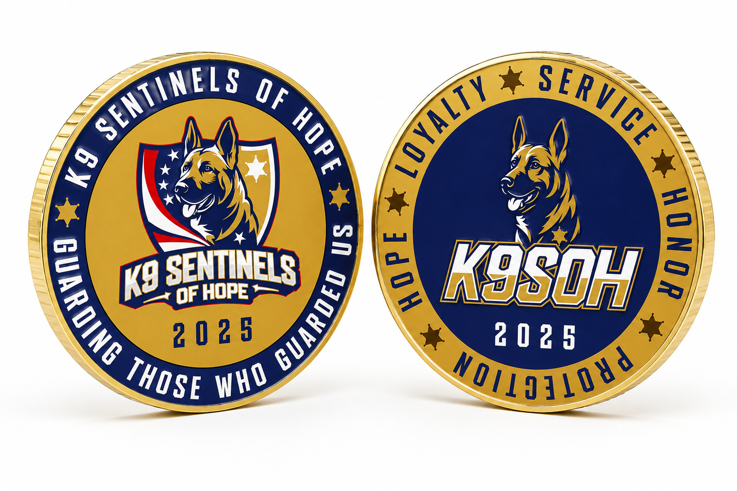 2025 K9SOH Challenge Coin — K9 Sentinels of Hope
